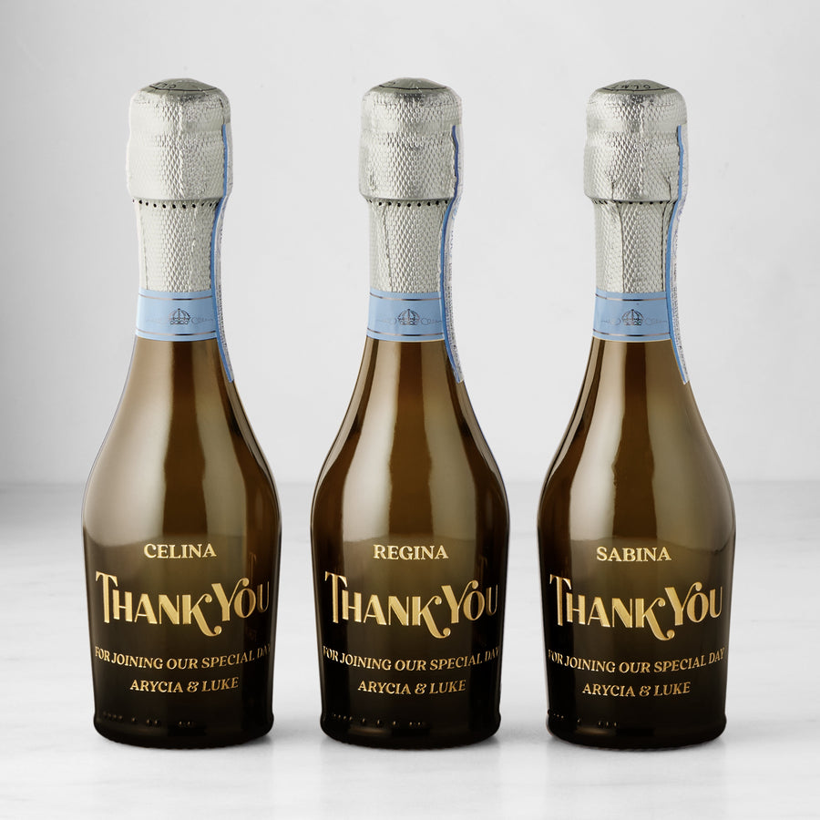 Thank You Bold Mini Bottles