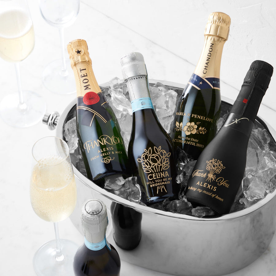 Thank You Script Mini Bottles