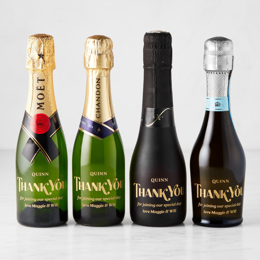 Thank You Script Mini Bottles